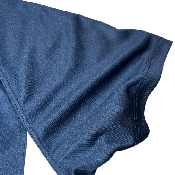 New York Yankees Shirt Womens Large Blue White Sports VNeck Athletic MLB Basebal - Picture 5 of 11